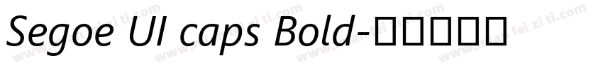 Segoe UI caps Bold字体转换
